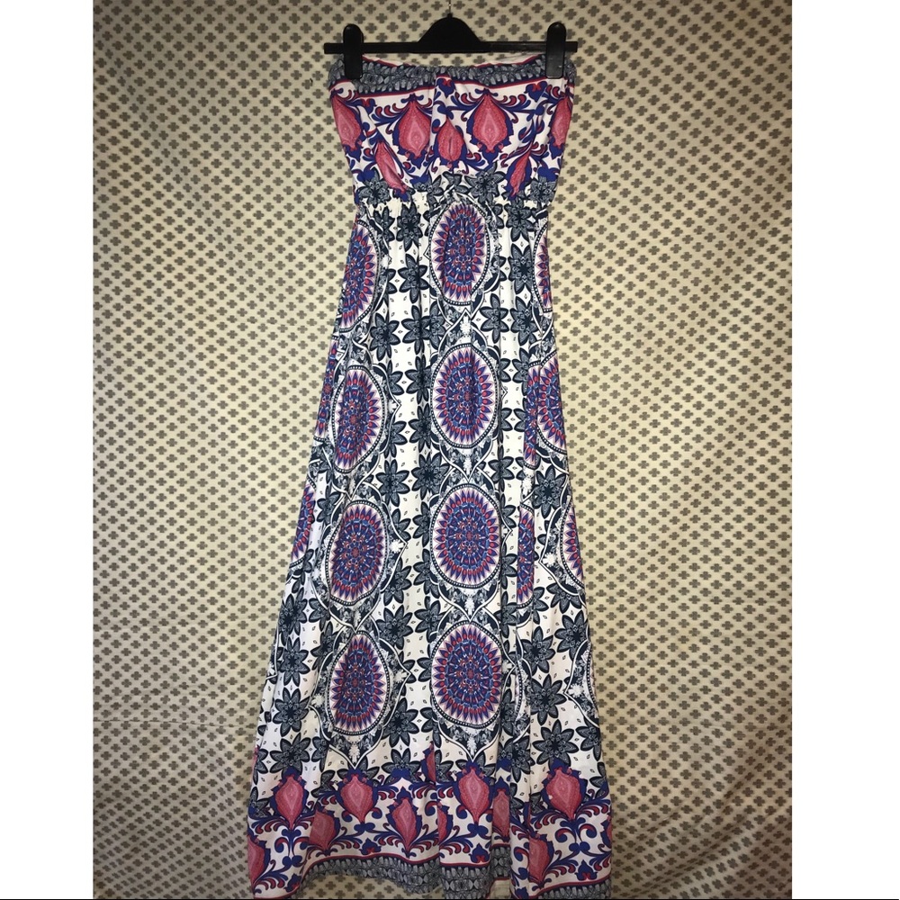 Francesca’s Patterned Maxi Dress